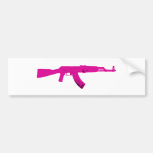 Adesivo Para Carro AK-47 cor-de-rosa