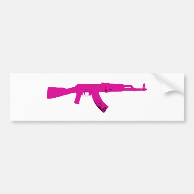 Adesivo Para Carro AK-47 cor-de-rosa (Frente)