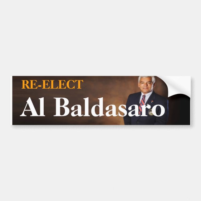 Adesivo Para Carro Al Baldasaro do Re-Elect (Frente)