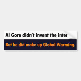 Adesivo Para Carro Al Gore não inventou o autocolante no vidro