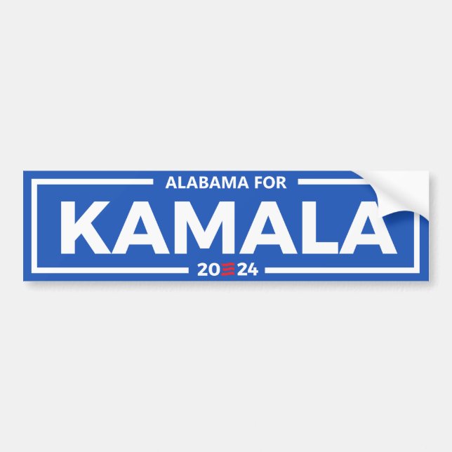 Adesivo Para Carro Alabama para Kamala 2024 (Frente)