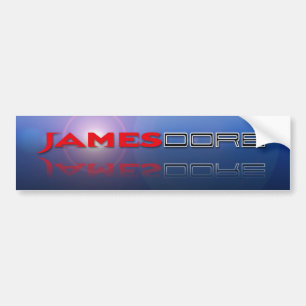 Adesivo Para Carro Alargamento azul do lense do logotipo de James