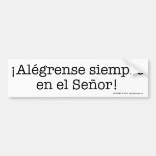 Adesivo Para Carro ¡ Alégrense! - autocolante no vidro traseiro