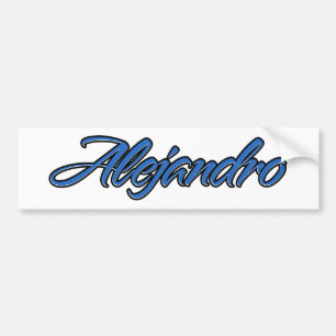 Adesivo Para Carro Alejandro Name blue Sticker Autoaufkleber