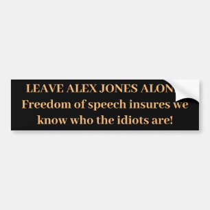Adesivo Para Carro Alex JONES Bumper Sticker