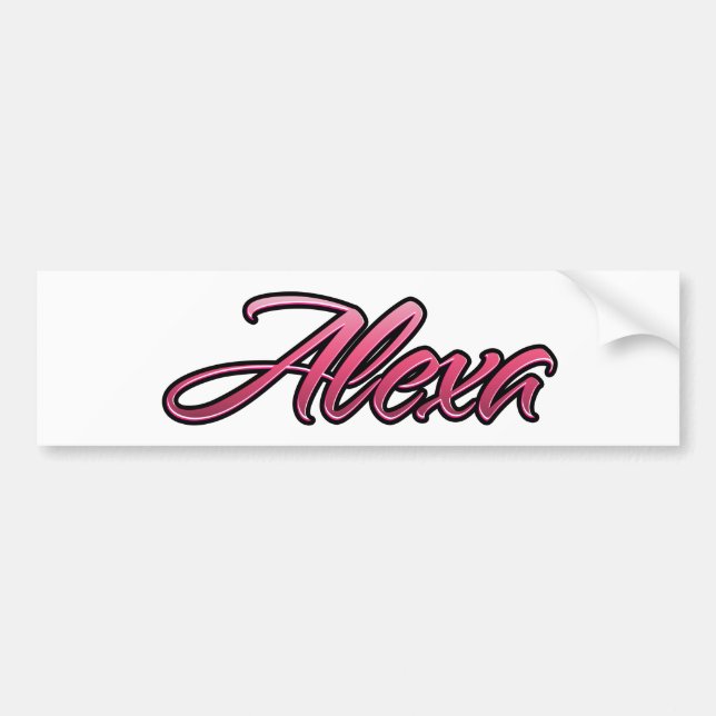 Adesivo Para Carro Alexa faded pink Aufkleber Sticker (Frente)