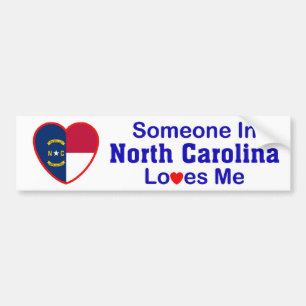 Adesivo Para Carro Alguém em North Carolina ama-me