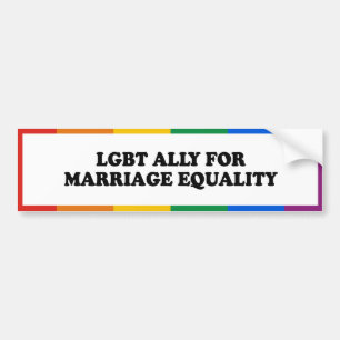 Adesivo Para Carro ALIADO LGBT PELA IGUALDADE NO CASAMENTO - .png