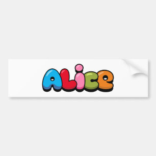Adesivo Para Carro Alice