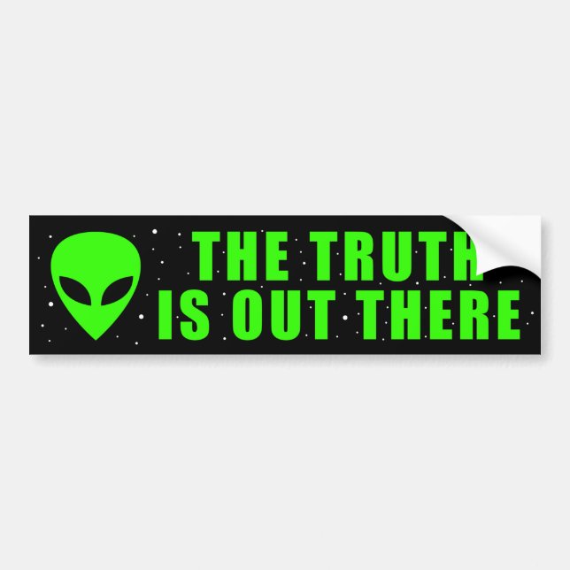 Adesivo Para Carro ALIEN The Truth Is Out There (Frente)