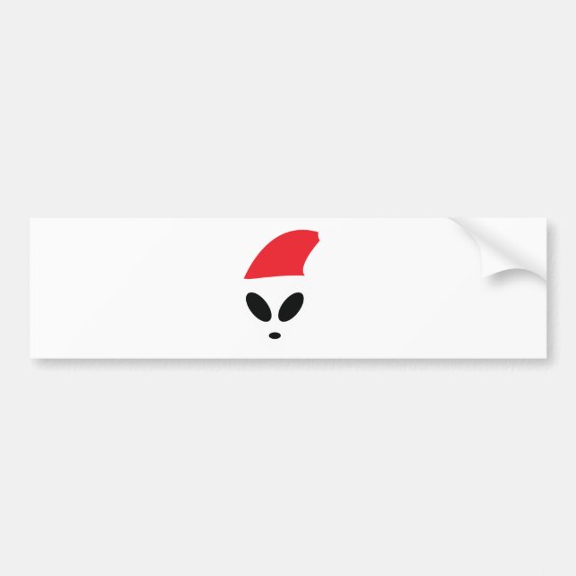 Adesivo Para Carro Alienígena do Natal (Frente)