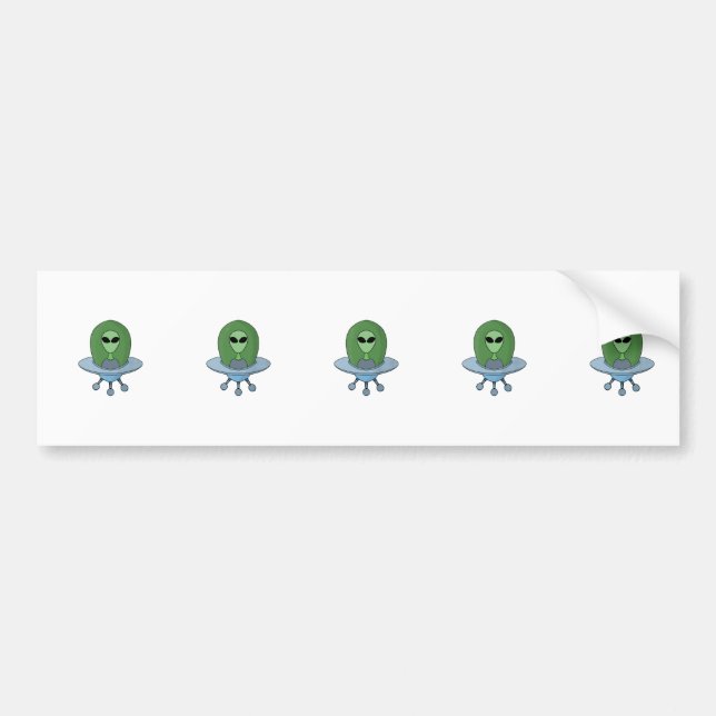 Adesivo Para Carro Alienígena em sua nave espacial (Frente)