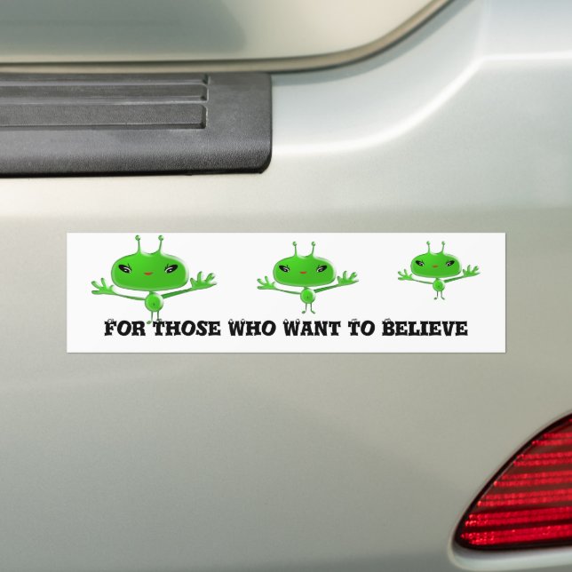Adesivo Para Carro Aliens De Bumper Sticker Para Aqueles Que Querem A (No carro)