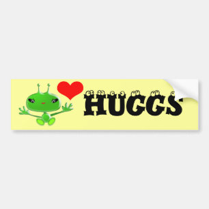 Adesivo Para Carro Aliens Huggs