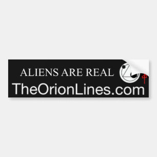 Adesivo Para Carro aliens são pára-choque preto