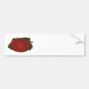 Adesivo Para Carro Alimentos do vintage, tomate maduro, vegetais e