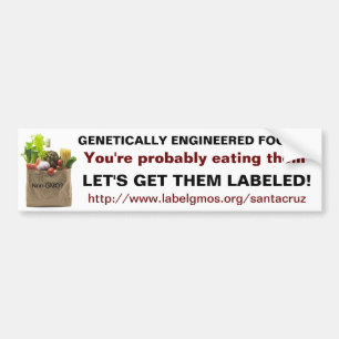 Adesivo Para Carro Alimentos Genetically projetados?