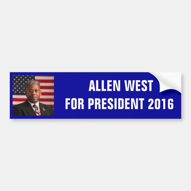 Adesivo Para Carro AllenWest_flag.jpeg, PRESIDENTE 2 de ALLEN (Frente)