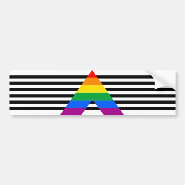 Adesivo Para Carro Ally Pride Flag Bumper Sticker (Frente)