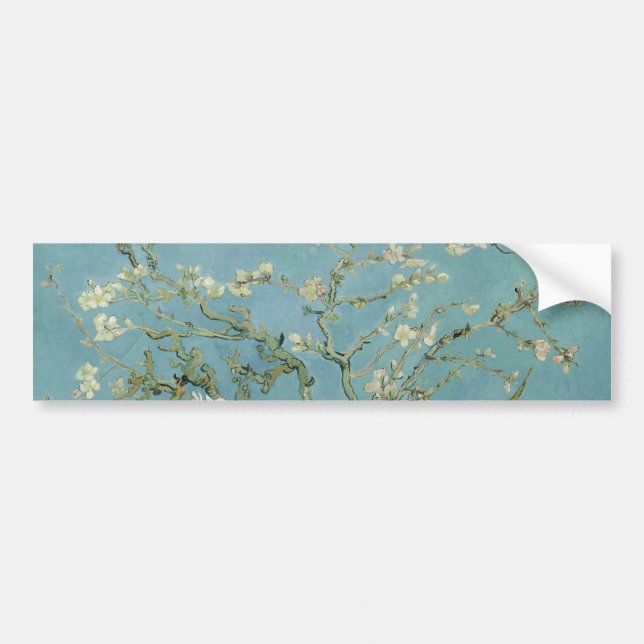 Adesivo Para Carro Almond Blossoms de Vincent Van Gogh Fine Art (Frente)