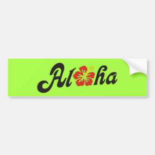 Adesivo Para Carro Aloha Hibiscus - design do Havaí plano + suas idei