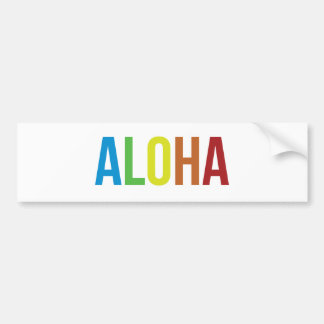 Adesivo Para Carro Aloha Rainbow