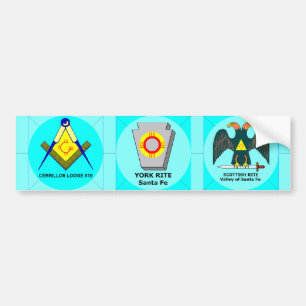 Adesivo Para Carro Alojamento azul, rito de York, rito escocês