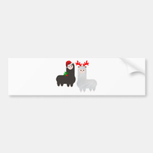 Adesivo Para Carro alpacas de renas de natal