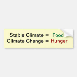 Adesivo Para Carro Alterações climáticas e comida