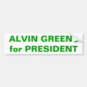 Adesivo Para Carro ALVIN GREENE para o PRESIDENTE