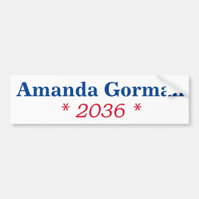 Adesivo Para Carro Amanda Gorman 2036 (Frente)