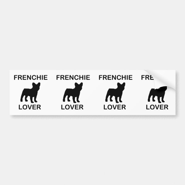 Adesivo Para Carro amante do frenchie (Frente)