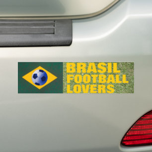 ADESIVO PARA CARRO AMANTES DE FUTEBOL BRASIL