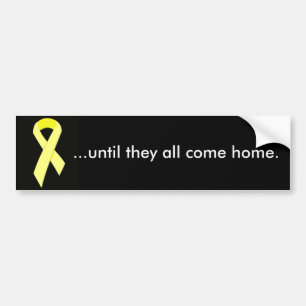 Adesivo Para Carro amarelo-fita… até todos vêm em casa