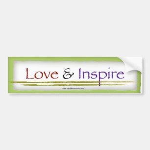 Adesivo Para Carro "Ame & inspire" o autocolante no vidro traseiro