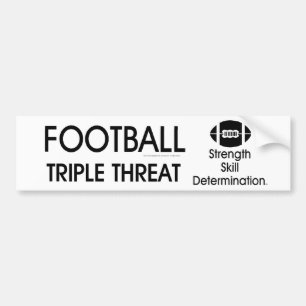 Adesivo Para Carro Ameaça tripla de futebol