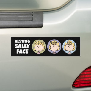 Adesivo Para Carro Amendoins Rostos de Sally