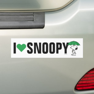 Adesivo Para Carro Amendoins Snoopy Green Umbrella