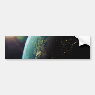 Adesivo Para Carro América do espaço do dia à noite