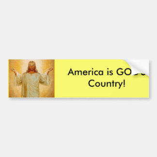 Adesivo Para Carro América é o país do DEUS!