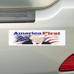 Adesivo Para Carro America First Trump stars and stripes