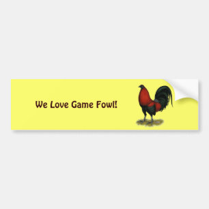 Adesivo Para Carro American Game BB Black Red Rooster