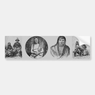 Adesivo Para Carro American Indians Bumper Sticker