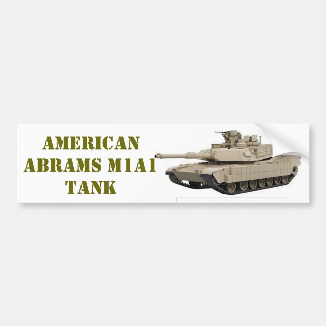 ADESIVO PARA CARRO AMERICAN M1A1 ABRAMS TANK (Frente)