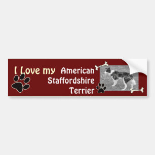 Adesivo Para Carro American Staffordshire Terrier Bumper Sticker