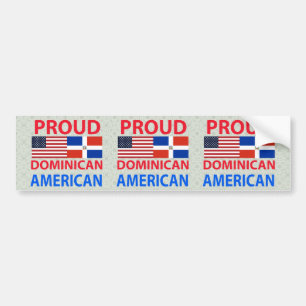 Adesivo Para Carro Americano dominiquense orgulhoso
