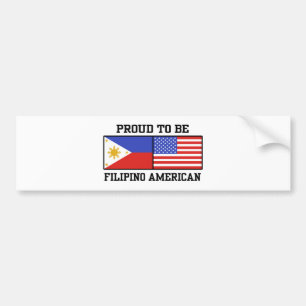 Adesivo Para Carro Americano filipino orgulhoso