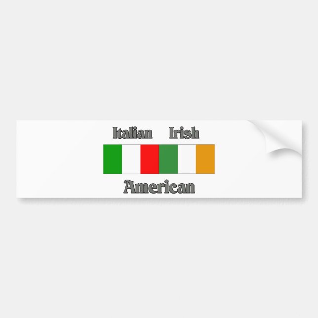 Adesivo Para Carro Americano irlandês italiano (Frente)