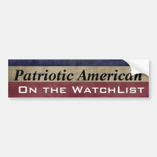 Adesivo Para Carro Americano patriótico no WatchList customizável