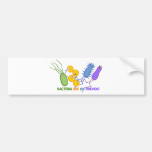 Adesivo Para Carro Amigos bacterianos